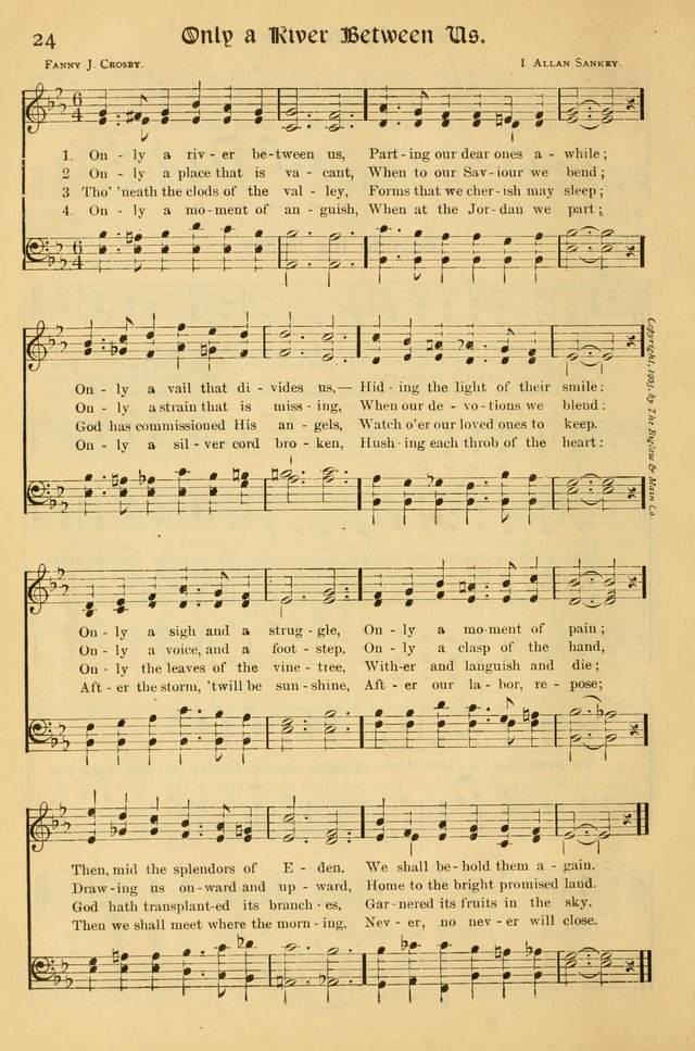 Northfield Hymnal: for use in evangelistic and church services, conventions, sunday schools, and all prayer and social meetings of the church and home page 24