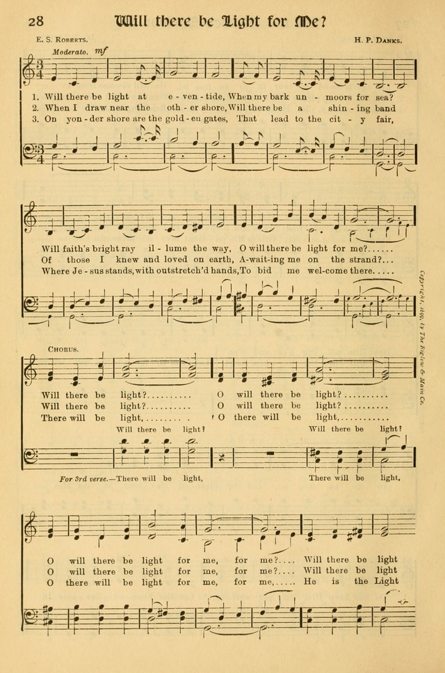Northfield Hymnal: for use in evangelistic and church services, conventions, sunday schools, and all prayer and social meetings of the church and home page 28