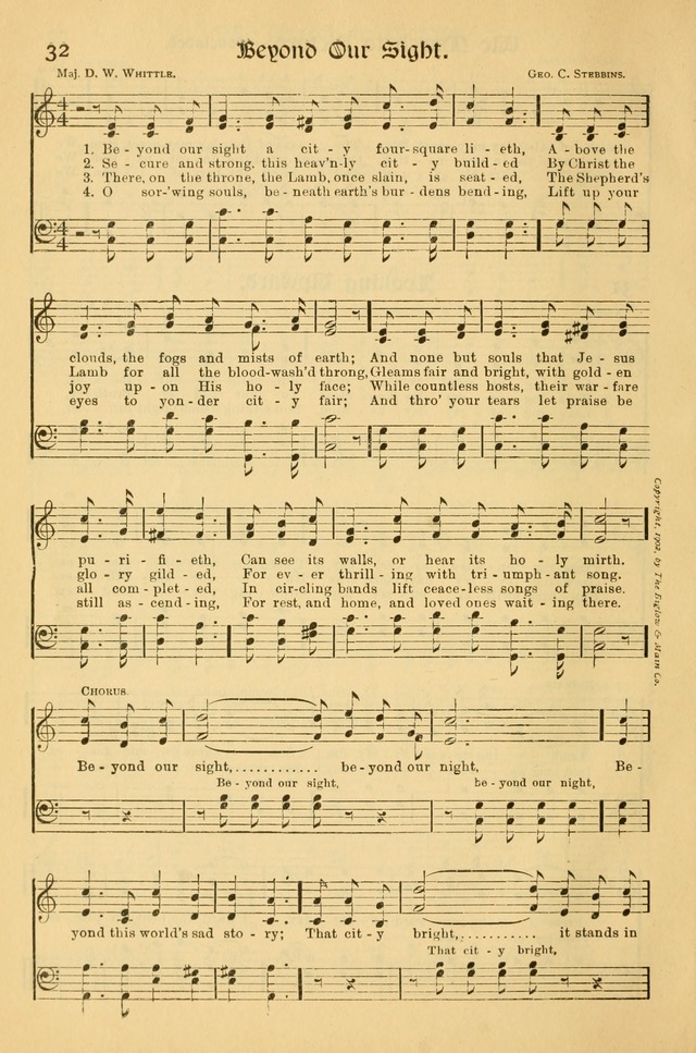 Northfield Hymnal: for use in evangelistic and church services, conventions, sunday schools, and all prayer and social meetings of the church and home page 32