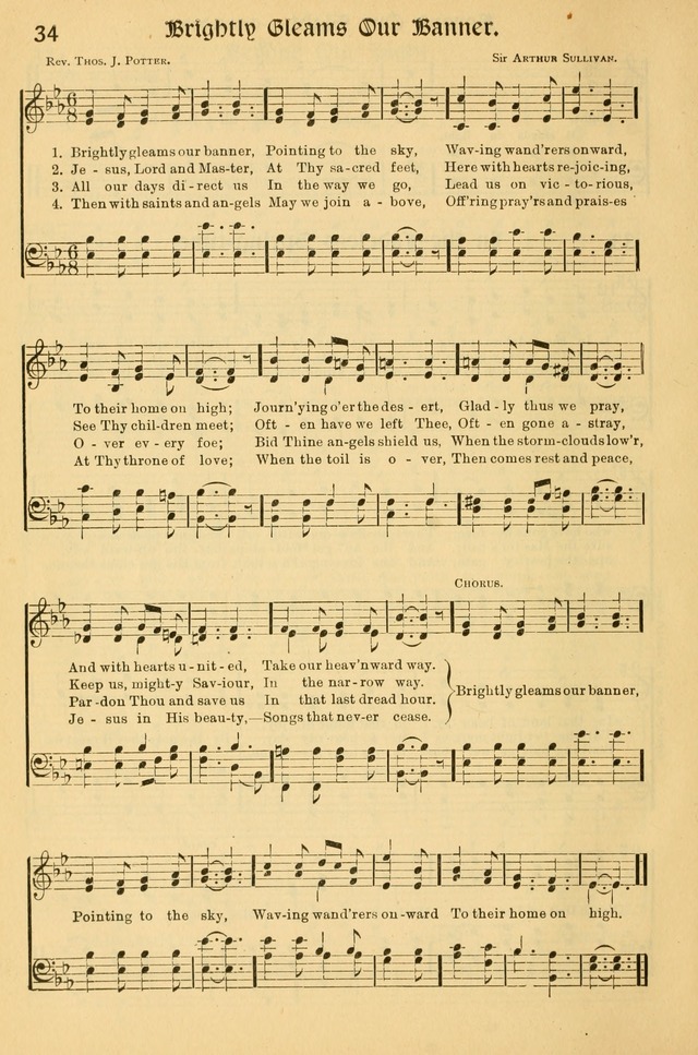 Northfield Hymnal: for use in evangelistic and church services, conventions, sunday schools, and all prayer and social meetings of the church and home page 34