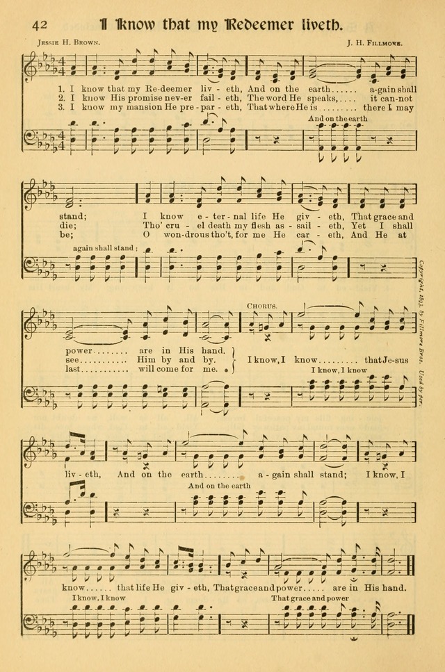 Northfield Hymnal: for use in evangelistic and church services, conventions, sunday schools, and all prayer and social meetings of the church and home page 42