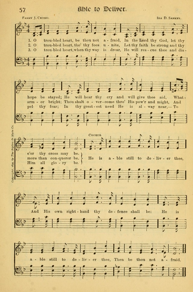 Northfield Hymnal: for use in evangelistic and church services, conventions, sunday schools, and all prayer and social meetings of the church and home page 57
