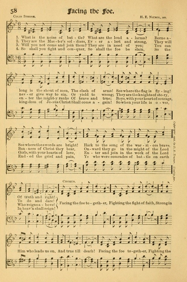 Northfield Hymnal: for use in evangelistic and church services, conventions, sunday schools, and all prayer and social meetings of the church and home page 58