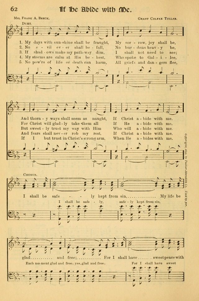Northfield Hymnal: for use in evangelistic and church services, conventions, sunday schools, and all prayer and social meetings of the church and home page 62