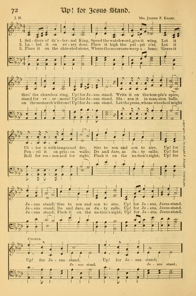 Northfield Hymnal: for use in evangelistic and church services, conventions, sunday schools, and all prayer and social meetings of the church and home page 72