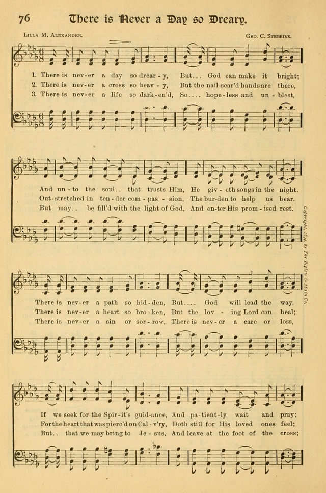 Northfield Hymnal: for use in evangelistic and church services, conventions, sunday schools, and all prayer and social meetings of the church and home page 76