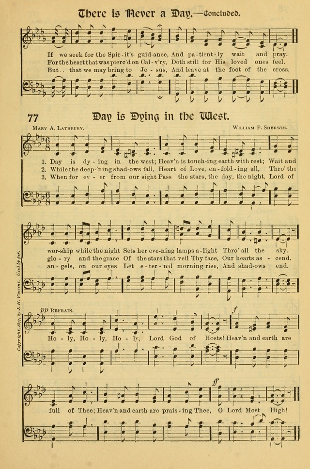 Northfield Hymnal: for use in evangelistic and church services, conventions, sunday schools, and all prayer and social meetings of the church and home page 77