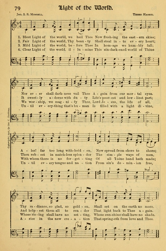 Northfield Hymnal: for use in evangelistic and church services, conventions, sunday schools, and all prayer and social meetings of the church and home page 79