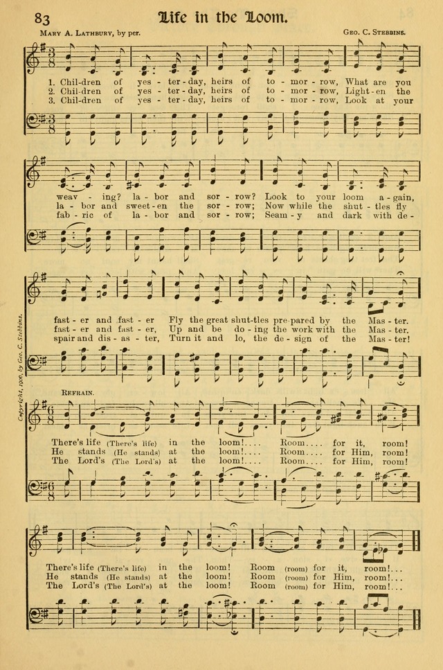 Northfield Hymnal: for use in evangelistic and church services, conventions, sunday schools, and all prayer and social meetings of the church and home page 83