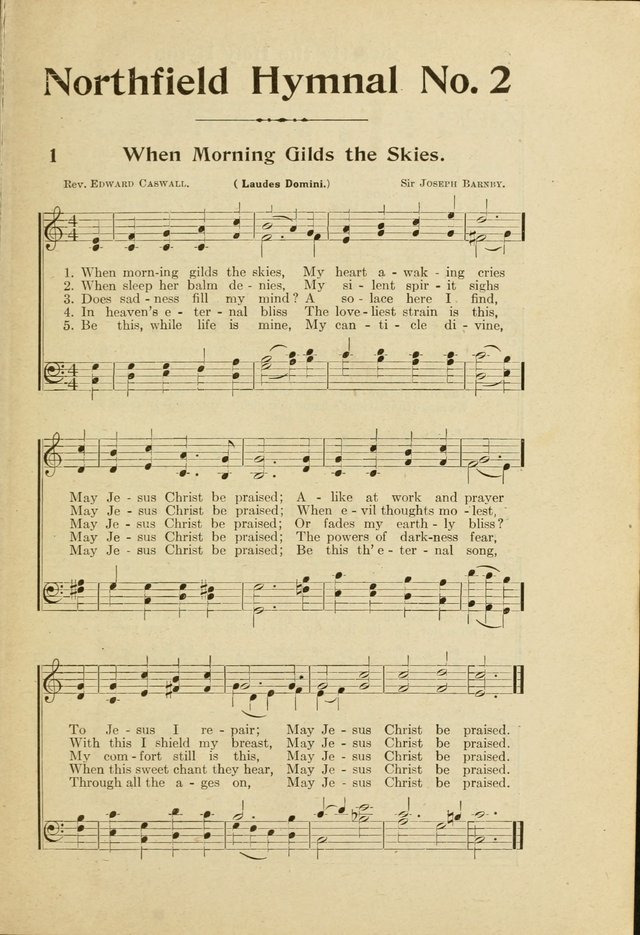 Northfield Hymnal No. 2 page 2