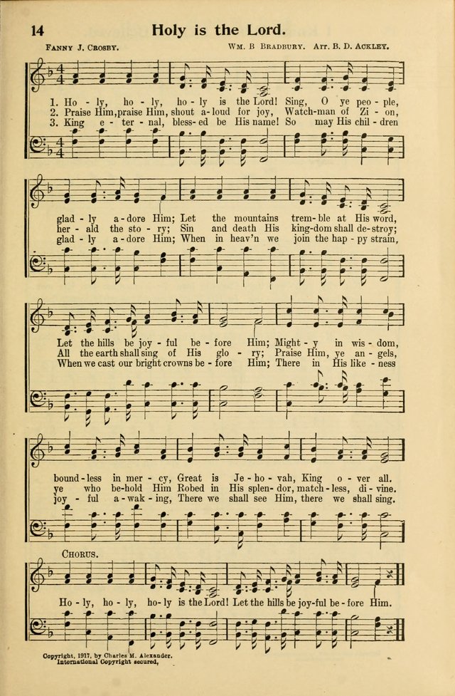 Northfield Hymnal No. 3 page 14