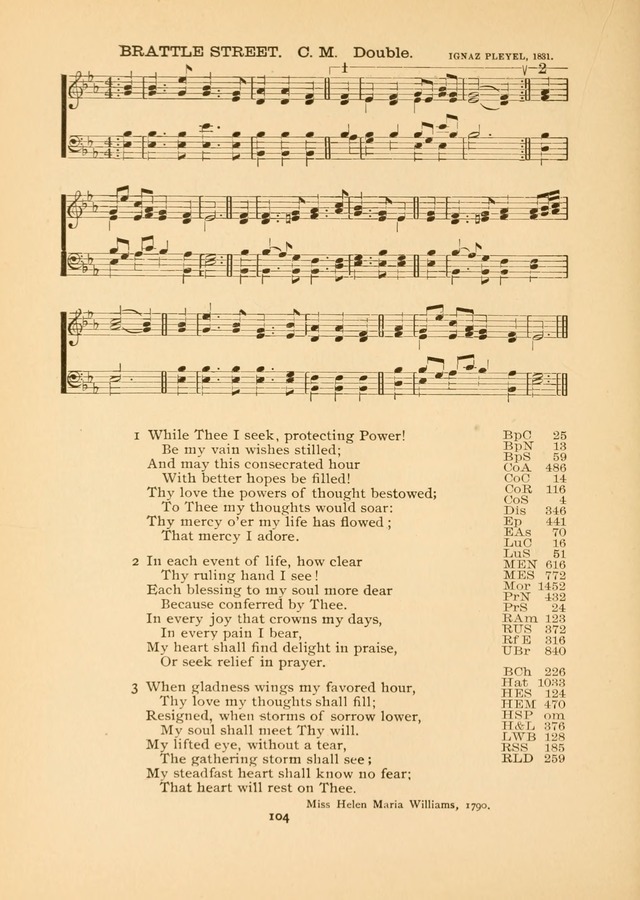 The National Hymn Book of the American Churches: comprising the hymns which are common to the hymnaries of the Baptists, Congregationalists, Episcopalians, Lutherans, Methodists, Presbyterians... page 104