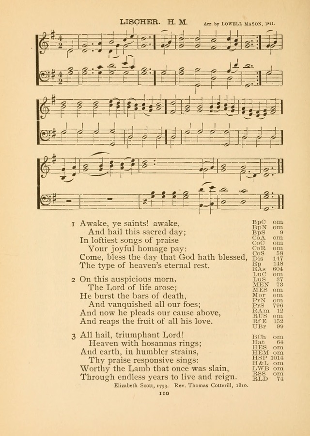 The National Hymn Book of the American Churches: comprising the hymns which are common to the hymnaries of the Baptists, Congregationalists, Episcopalians, Lutherans, Methodists, Presbyterians... page 110