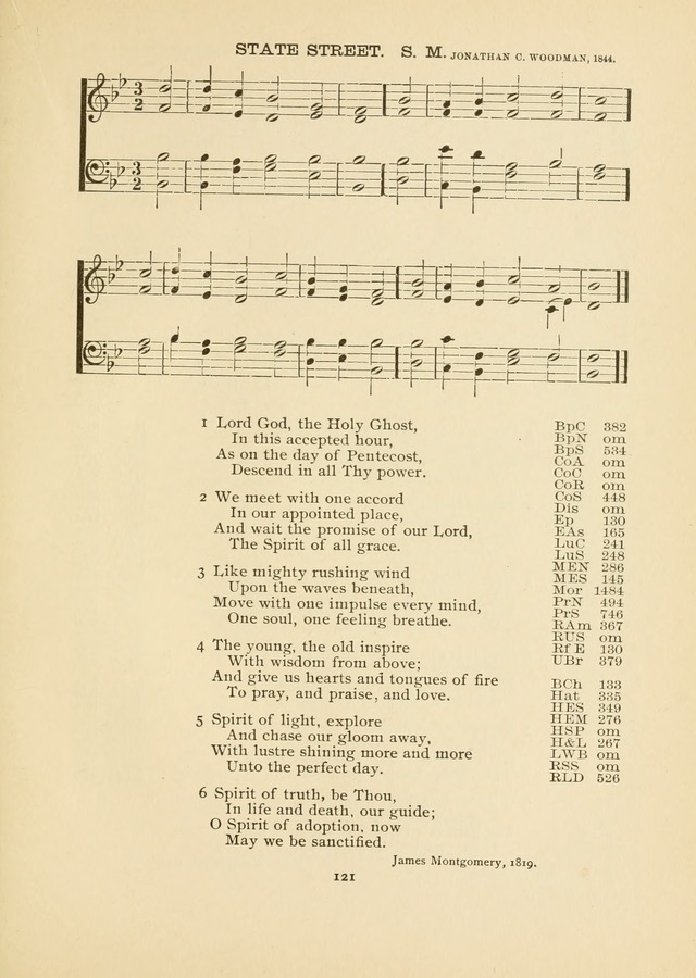 The National Hymn Book of the American Churches: comprising the hymns which are common to the hymnaries of the Baptists, Congregationalists, Episcopalians, Lutherans, Methodists, Presbyterians... page 121