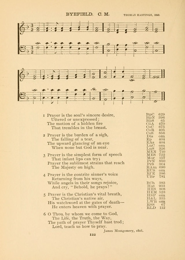 The National Hymn Book of the American Churches: comprising the hymns which are common to the hymnaries of the Baptists, Congregationalists, Episcopalians, Lutherans, Methodists, Presbyterians... page 122