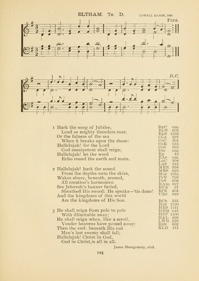 The National Hymn Book of the American Churches: comprising the hymns which are common to the hymnaries of the Baptists, Congregationalists, Episcopalians, Lutherans, Methodists, Presbyterians... page 125