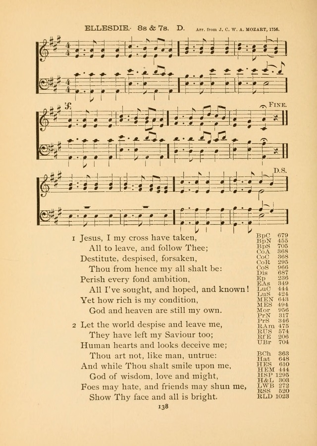 The National Hymn Book of the American Churches: comprising the hymns which are common to the hymnaries of the Baptists, Congregationalists, Episcopalians, Lutherans, Methodists, Presbyterians... page 138