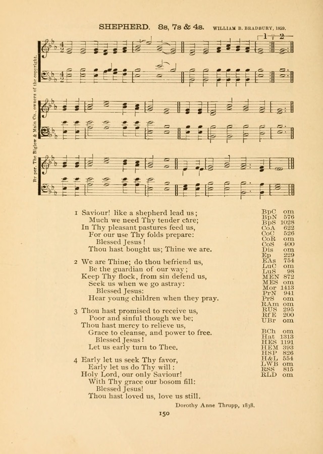 The National Hymn Book of the American Churches: comprising the hymns which are common to the hymnaries of the Baptists, Congregationalists, Episcopalians, Lutherans, Methodists, Presbyterians... page 150