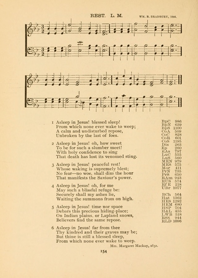 The National Hymn Book of the American Churches: comprising the hymns which are common to the hymnaries of the Baptists, Congregationalists, Episcopalians, Lutherans, Methodists, Presbyterians... page 154