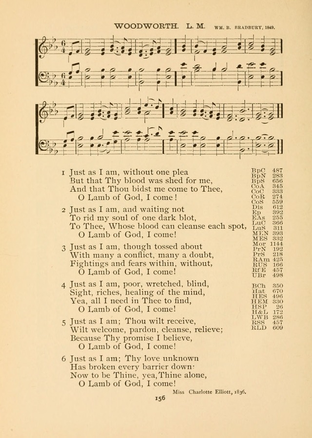 The National Hymn Book of the American Churches: comprising the hymns which are common to the hymnaries of the Baptists, Congregationalists, Episcopalians, Lutherans, Methodists, Presbyterians... page 156