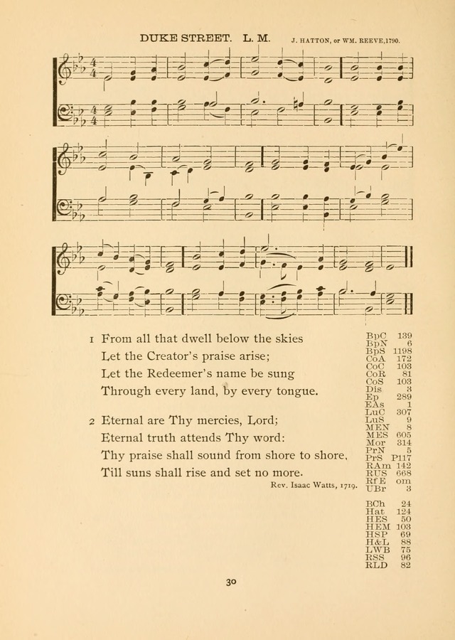 The National Hymn Book of the American Churches: comprising the hymns which are common to the hymnaries of the Baptists, Congregationalists, Episcopalians, Lutherans, Methodists, Presbyterians... page 30