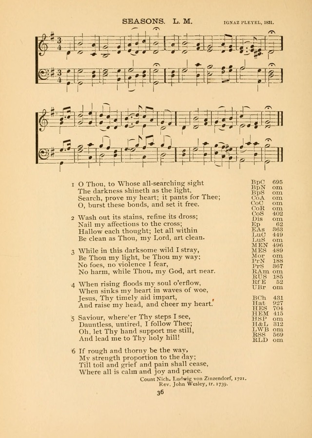The National Hymn Book of the American Churches: comprising the hymns which are common to the hymnaries of the Baptists, Congregationalists, Episcopalians, Lutherans, Methodists, Presbyterians... page 36
