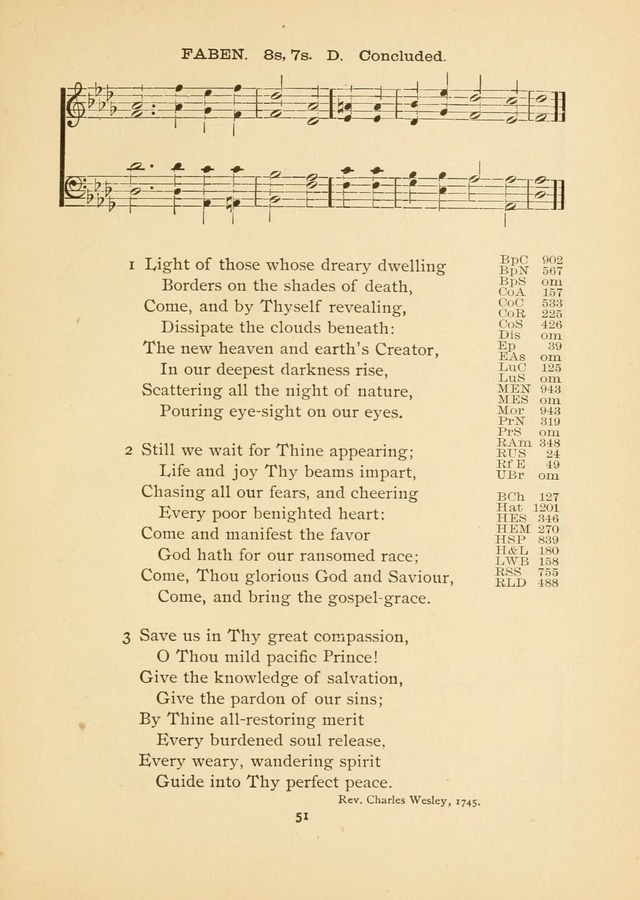 The National Hymn Book of the American Churches: comprising the hymns which are common to the hymnaries of the Baptists, Congregationalists, Episcopalians, Lutherans, Methodists, Presbyterians... page 51