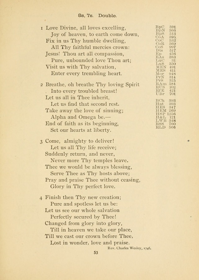 The National Hymn Book of the American Churches: comprising the hymns which are common to the hymnaries of the Baptists, Congregationalists, Episcopalians, Lutherans, Methodists, Presbyterians... page 53
