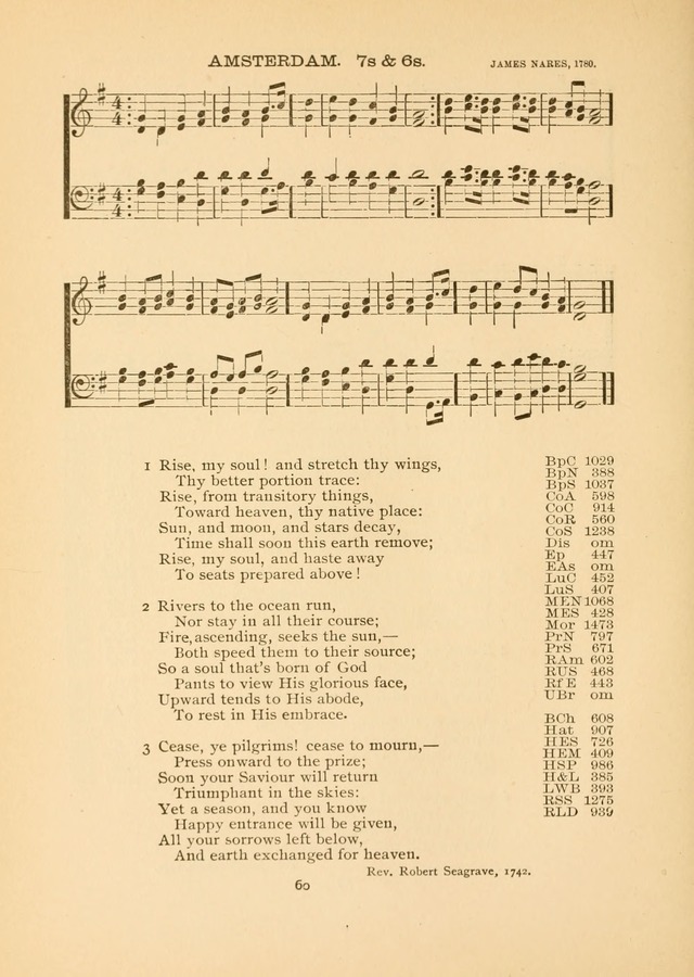 The National Hymn Book of the American Churches: comprising the hymns which are common to the hymnaries of the Baptists, Congregationalists, Episcopalians, Lutherans, Methodists, Presbyterians... page 60