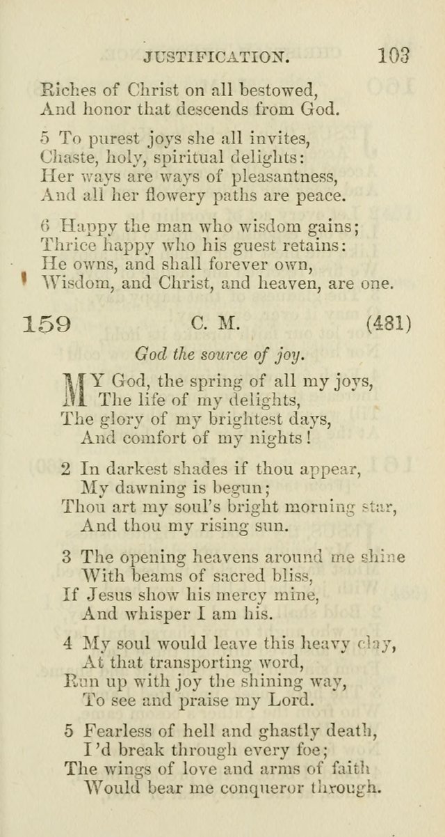 The New Hymn Book: a Collection of Hymns for Public,                       Social, and Domestic Worship page 108
