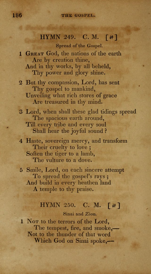 The New Hymn Book, Designed for Universalist Societies: compiled from approved authors, with variations and additions. Second Ed. page 197