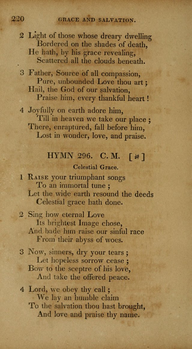 The New Hymn Book, Designed for Universalist Societies: compiled from approved authors, with variations and additions. Second Ed. page 231