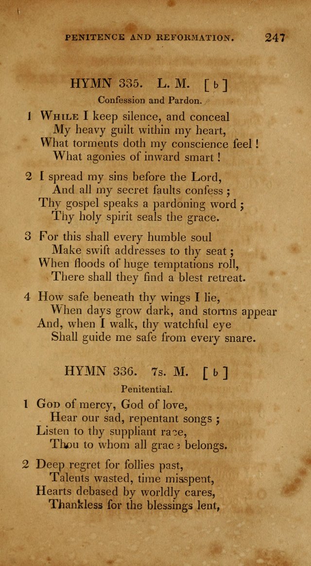 The New Hymn Book, Designed for Universalist Societies: compiled from approved authors, with variations and additions. Second Ed. page 258