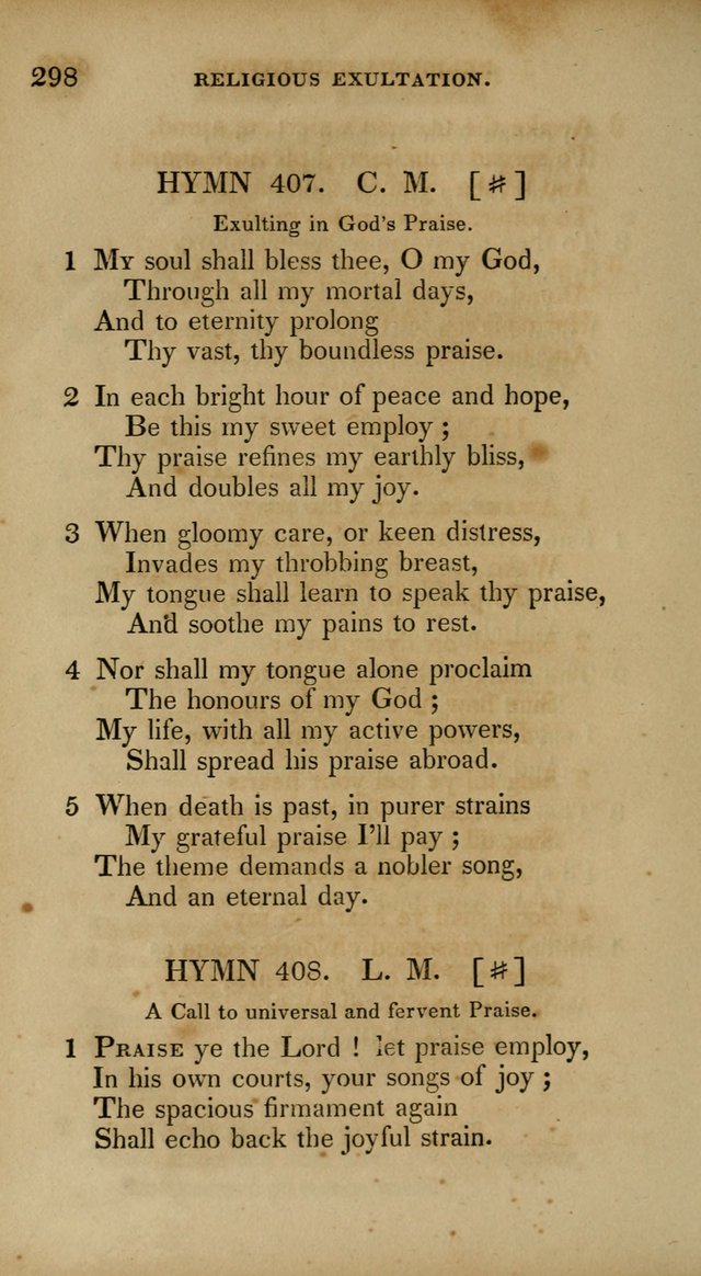 The New Hymn Book, Designed for Universalist Societies: compiled from approved authors, with variations and additions. Second Ed. page 309