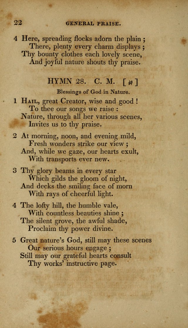 The New Hymn Book, Designed for Universalist Societies: compiled from approved authors, with variations and additions. Second Ed. page 33