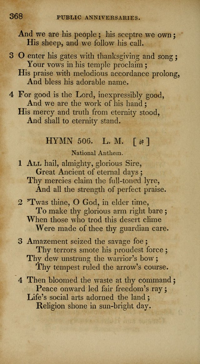 The New Hymn Book, Designed for Universalist Societies: compiled from approved authors, with variations and additions. Second Ed. page 379
