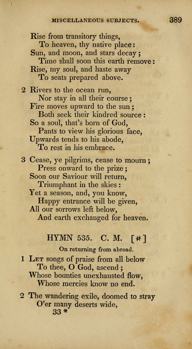 The New Hymn Book, Designed for Universalist Societies: compiled from approved authors, with variations and additions. Second Ed. page 400
