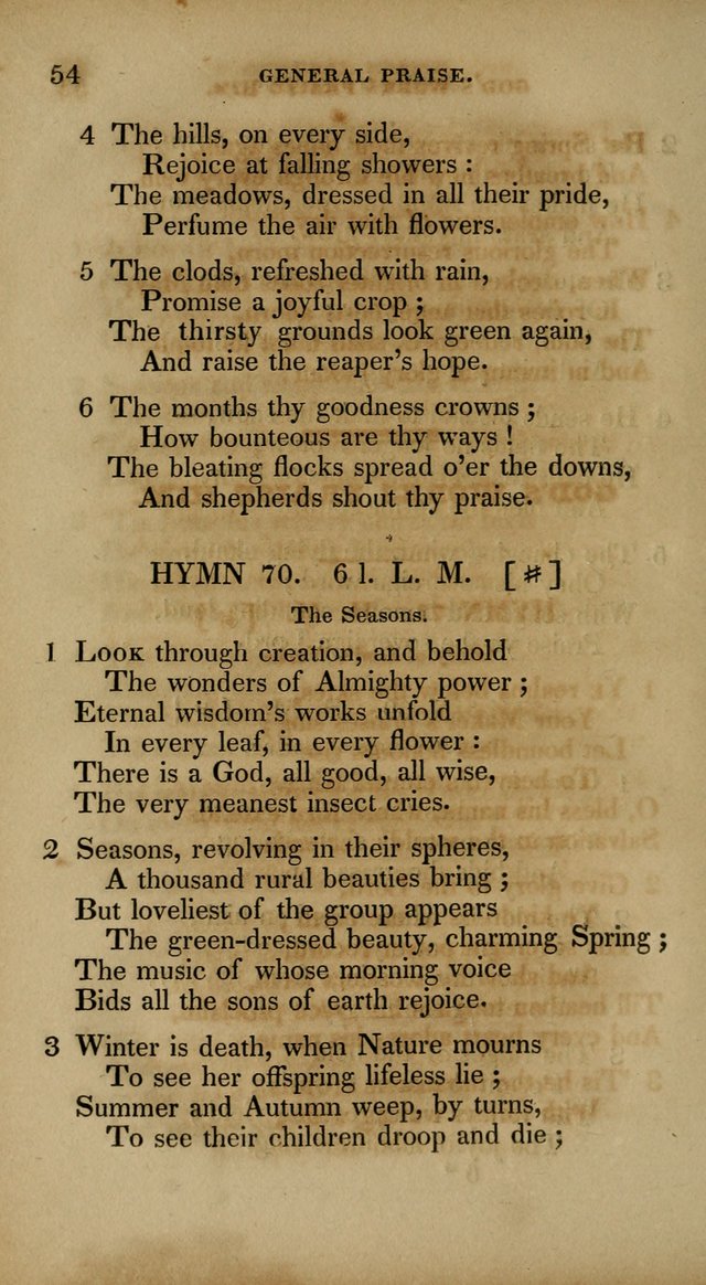 The New Hymn Book, Designed for Universalist Societies: compiled from approved authors, with variations and additions. Second Ed. page 65