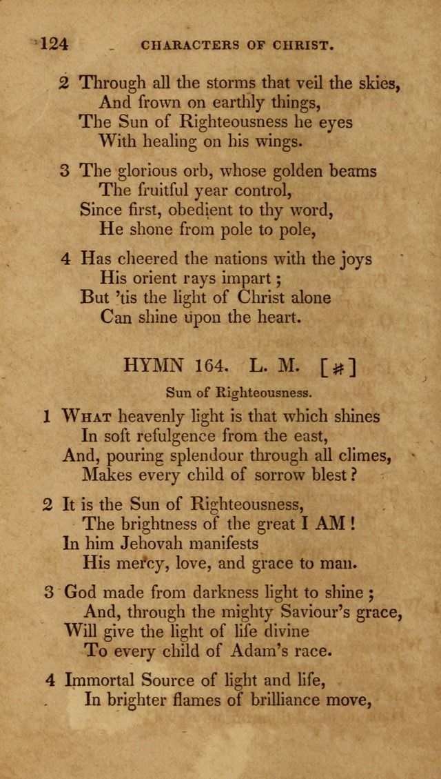 The New Hymn Book, Designed for Universalist Societies: compiled from approved authors, with variations and additions (9th ed.) page 124
