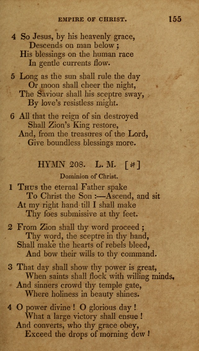 The New Hymn Book, Designed for Universalist Societies: compiled from approved authors, with variations and additions (9th ed.) page 155