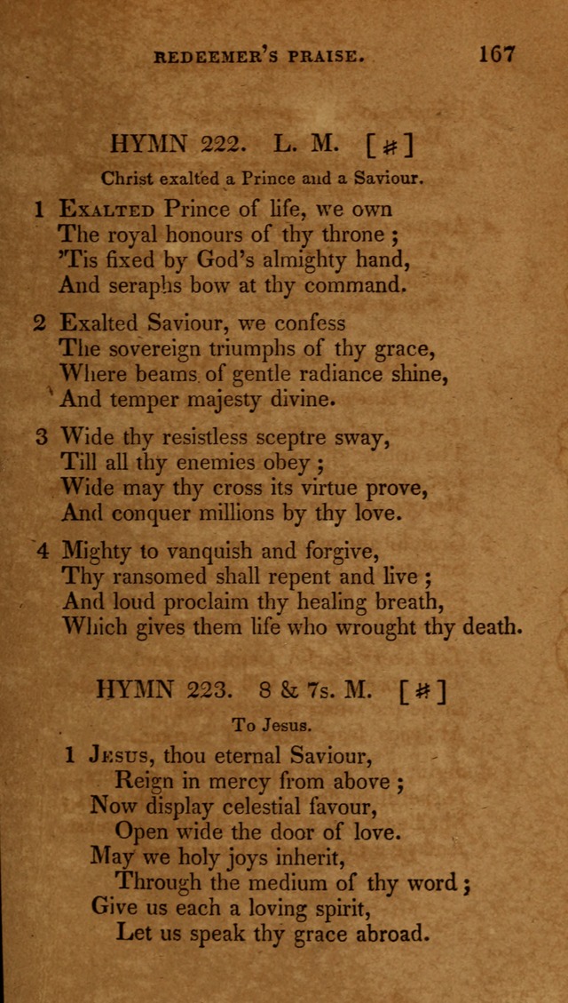 The New Hymn Book, Designed for Universalist Societies: compiled from approved authors, with variations and additions (9th ed.) page 167