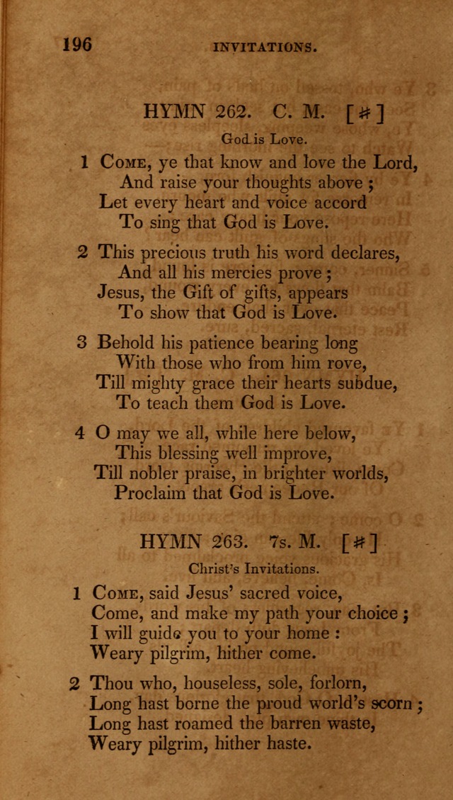 The New Hymn Book, Designed for Universalist Societies: compiled from approved authors, with variations and additions (9th ed.) page 196
