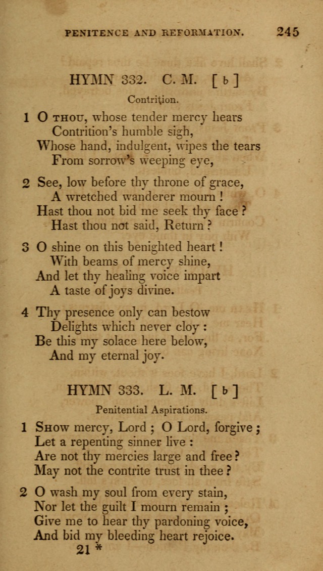 The New Hymn Book, Designed for Universalist Societies: compiled from approved authors, with variations and additions (9th ed.) page 245
