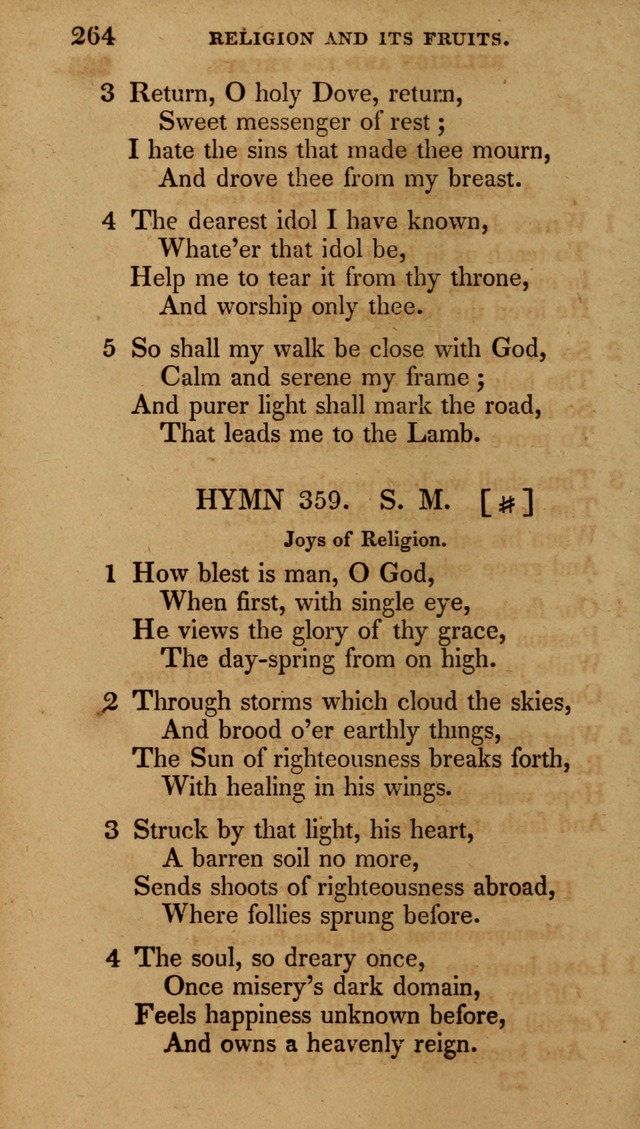 The New Hymn Book, Designed for Universalist Societies: compiled from approved authors, with variations and additions (9th ed.) page 264