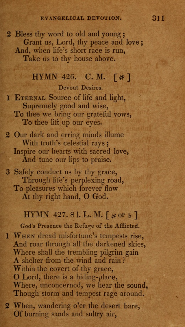 The New Hymn Book, Designed for Universalist Societies: compiled from approved authors, with variations and additions (9th ed.) page 313