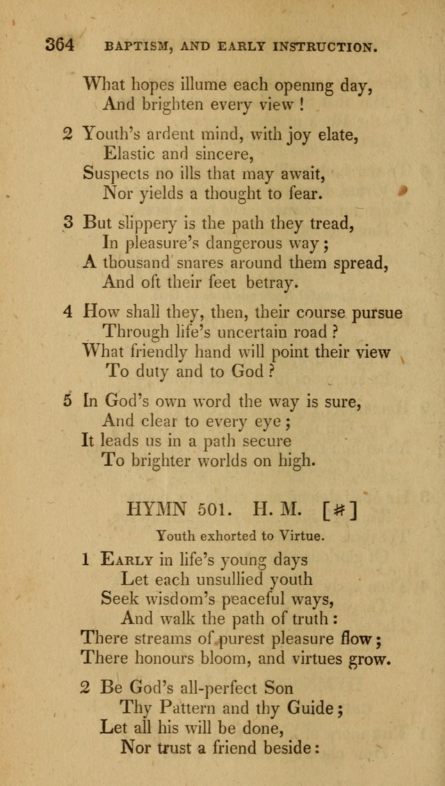 The New Hymn Book, Designed for Universalist Societies: compiled from approved authors, with variations and additions (9th ed.) page 364