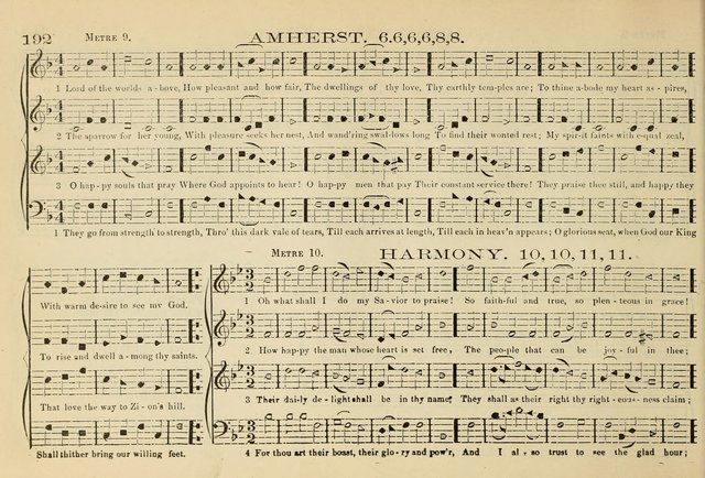 The New Harmonia Sacra: a compilation of genuine church music comprising a great variety of metres, harmonized for four voices (Eighteenth Edition) page 153