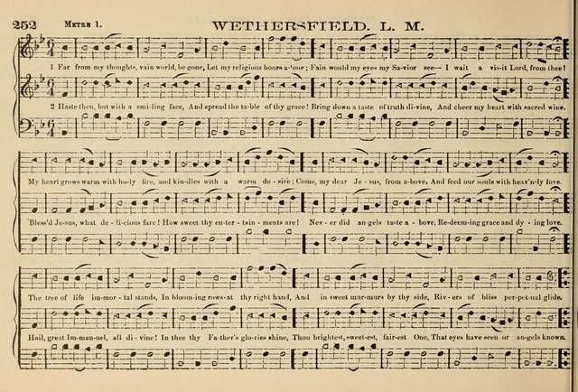 The New Harmonia Sacra: a compilation of genuine church music comprising a great variety of metres, harmonized for four voices (Eighteenth Edition) page 213