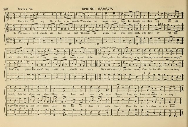 The New Harmonia Sacra: a compilation of genuine church music comprising a great variety of metres, harmonized for four voices (Eighteenth Edition) page 215