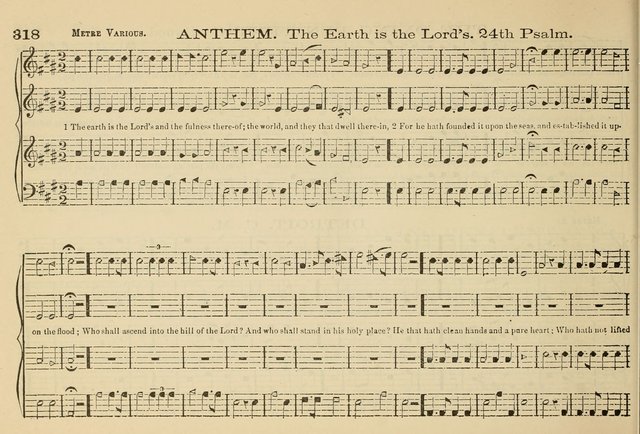 The New Harmonia Sacra: a compilation of genuine church music comprising a great variety of metres, harmonized for four voices (Eighteenth Edition) page 279